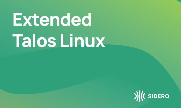 How to Build a Talos System Extension